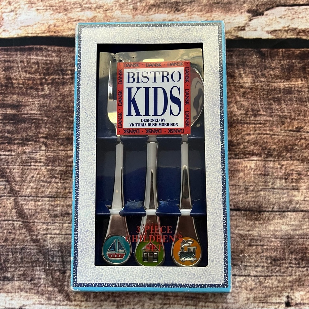 Dansk Bistro Kids Flatware Set. 3 pieces. New in box.